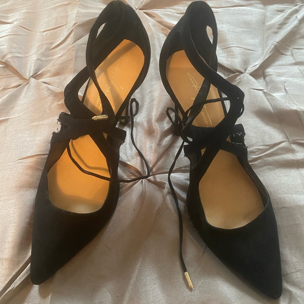 Strappy heels. Black size 8.5